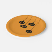 Scary Pumpkin hanging ペーパープレート (アングル)