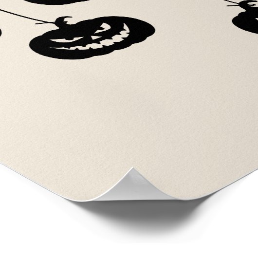 Scary Pumpkin hanging ポスター (角)