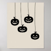 Scary Pumpkin hanging ポスター (正面)