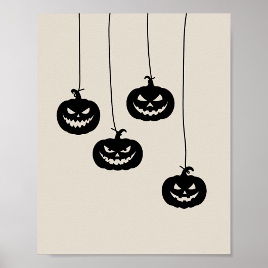 Scary Pumpkin hanging ポスター (正面)
