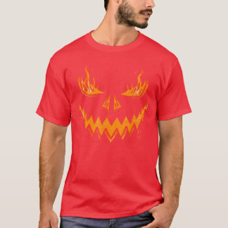 Scary Pumpkin Jack O Lantern Face Spooky Halloween Tシャツ