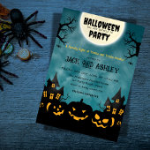 Scary Pumpkin Night Adult Halloween Costume Party 招待状