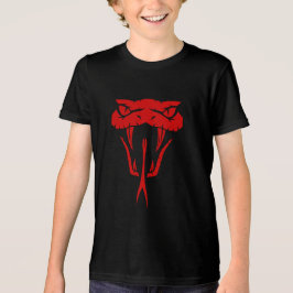 Scary Red Snake - Fierce Serpent Face Boys トライブレンドＴシャツ
