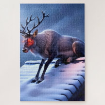 Scary Reindeer on roof!