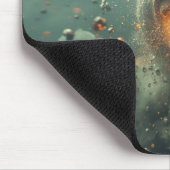 Scary Scene With Person Spewing Hot Lava Into Air マウスパッド (コーナー)