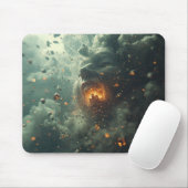 Scary Scene With Person Spewing Hot Lava Into Air マウスパッド (マウス)