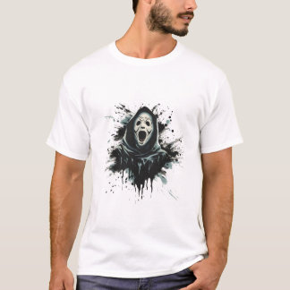 Scary Scream Ghost Horror Tシャツ