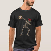 Scary Skeleton Plays Baseball Dab Dances Baseball  Tシャツ (正面)