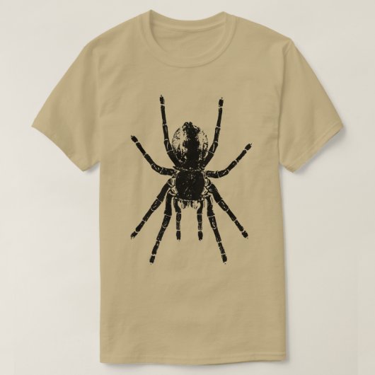 Scary Tarantula Spider Black Arachnid  Tシャツ (デザイン正面)