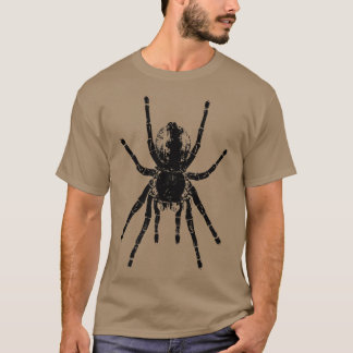 Scary Tarantula Spider Black Arachnid  Tシャツ
