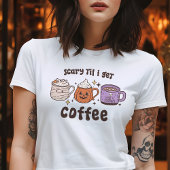Scary Til I Get Coffee レトロハロウィン トライブレンドTシャツ