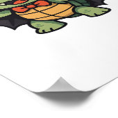 Scary turtle vampire Halloween Oversized T-Shirt ポスター (角)