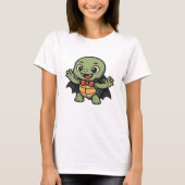 Scary turtle vampire Halloween Oversized T-Shirt Tシャツ (正面)