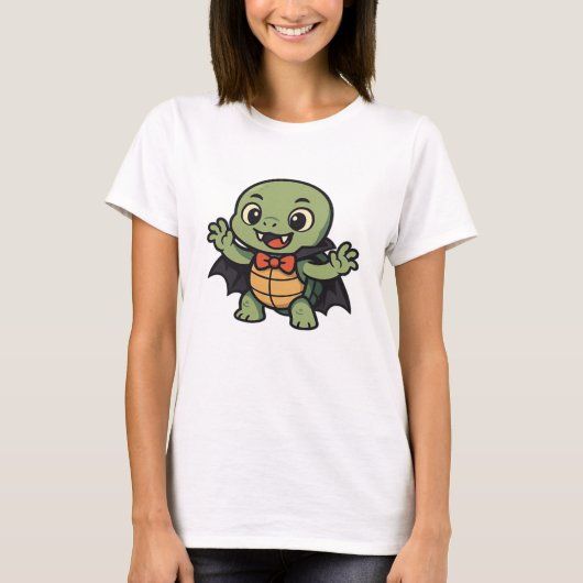 Scary turtle vampire Halloween Oversized T-Shirt Tシャツ (正面)