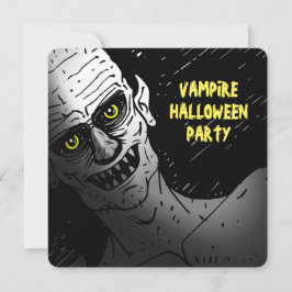 Scary Vampire Halloween Party Invitation 招待状