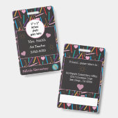 Scatent Color Pencils Art先生IDフォトバッジ バッジ (表裏)