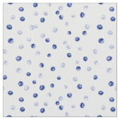Scattered Blueberries Pattern ファブリック (クローズアップ)