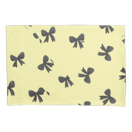 Scattered Bow Pattern pillow case-Minimal Design 枕カバー