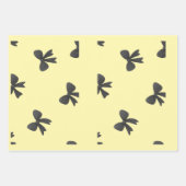 Scattered Bow Pattern Throw Pillow –Minimal design ラッピングペーパーシート (正面2)