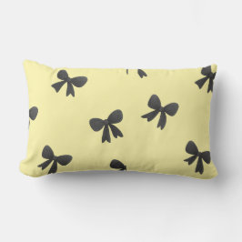 Scattered Bow Pattern Throw Pillow –Minimal design ランバークッション