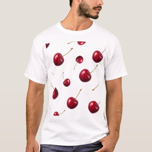 Scattered Cherries Tシャツ (正面)