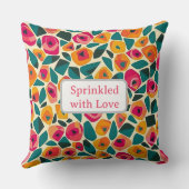 Scattered Floral Love - Sprinkled with love クッション (裏面)