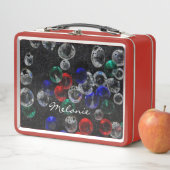 Scattered Jewels and Gemstones Personalised Metal メタルランチボックス (インサイチュ)