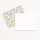 Scattered Meadow Folk Nursery Note Card 招待状