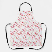 Scattered Red Hearts Apron エプロン (正面)