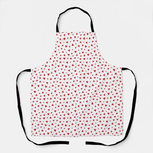 Scattered Red Hearts Apron エプロン (正面)