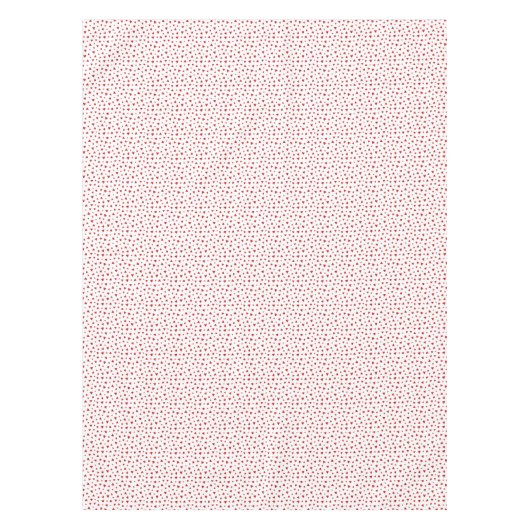 Scattered Red Hearts Tablecloth テーブルクロス (正面)