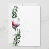 Scattergories Wine Pines Bacheloretteのゲームカード 招待状 (裏面)