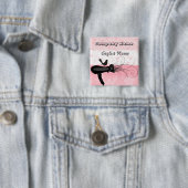 Scatterredによってはサロンの美容師のマネシツグミが開花します 缶バッジ (インサイチュ)