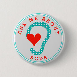 SCDS (頼赤い文字とアクア)ボタンについて 缶バッジ