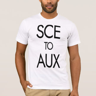 SCEからAUXへの宇宙おもしろいレースとロケット科学 Tシャツ