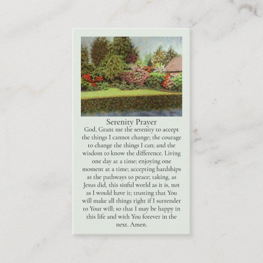 Scene from a Belgium Town Purple Red Blue  名刺 (正面)