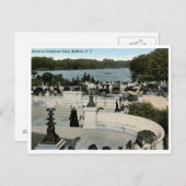 Scene in Delaware Park, Buffalo NY 1915ヴィンテージ ポストカード (正面/裏面)