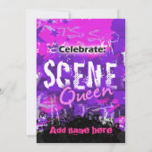 Scene Queen Birthday Partyへの招待 招待状 (裏面)