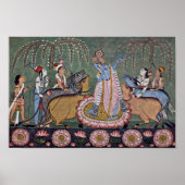 Scene Râgmâlâ Series: Krishna With His Flute By In ポスター (正面)