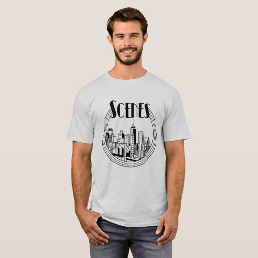 Scenes Circle Skyline Tシャツ (正面フル)