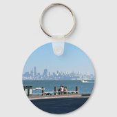 Scenes of San Francisco Bay Bridge and cityscape キーホルダー (裏面)