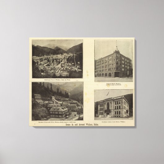 Scenes, Wallace, Idaho キャンバスプリント (正面)