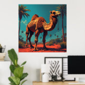 Scenic Arabian Desert for Home Decor & Gift 🐪🌴 ポスター (ホームオフィス)