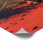 Scenic Arabian Desert for Home Decor & Gift 🐪🌴 ポスター (角)