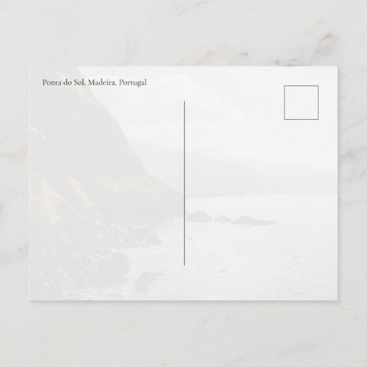 Scenic bridge in Ponta do Sol, Madeira ポストカード (裏面)