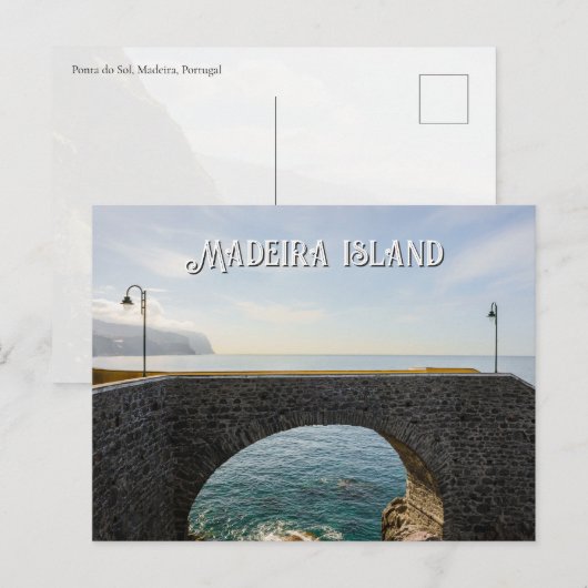 Scenic bridge in Ponta do Sol, Madeira island ポストカード (正面/裏面)