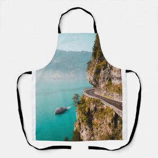Scenic Cliffside Road Apron エプロン