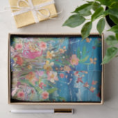 Scenic Coastal Floral Sea Turtles Decoupage  薄葉紙 (ギフト)