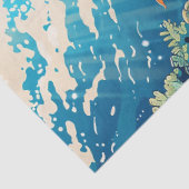 Scenic Coral Reef & Sea Turtle Decoupage  薄葉紙 (詳細)