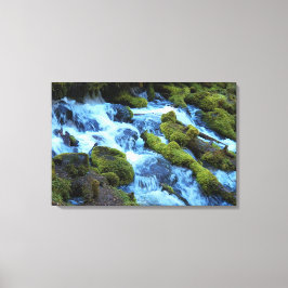 Scenic Forest Waterfall Landscape キャンバスプリント